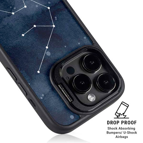 Aquarius Constellation iPhone 14 Pro Kickstand Case